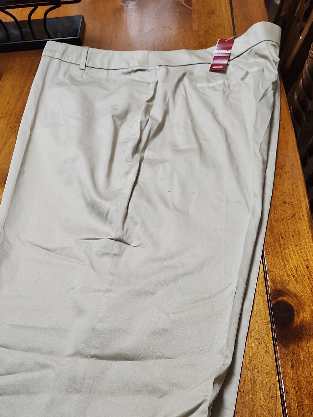 Avenue Women's Chino Pants in Light Tan